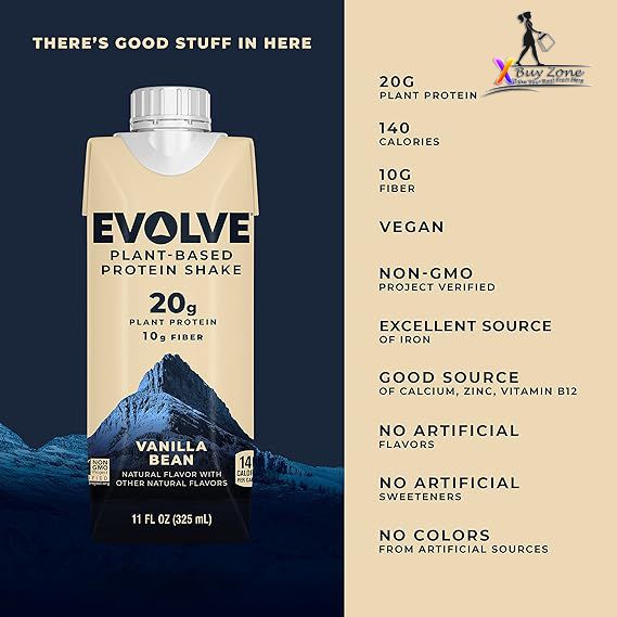 Evolve Plant-Based Protein Shake (Vanilla Bean)