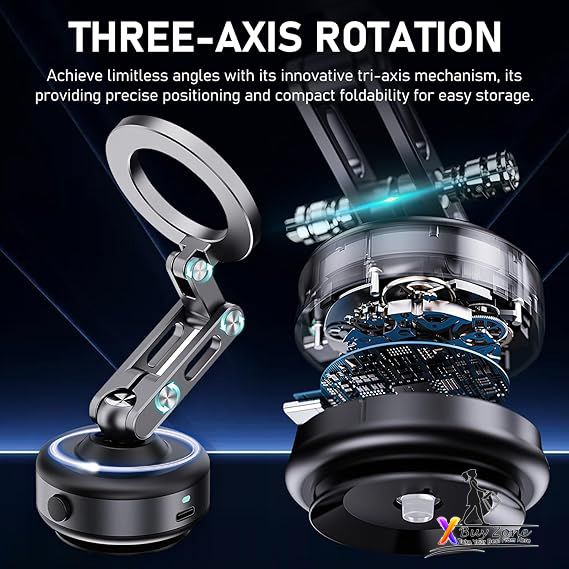 Nixie Vacuum Magnetic Car Phone Mount 